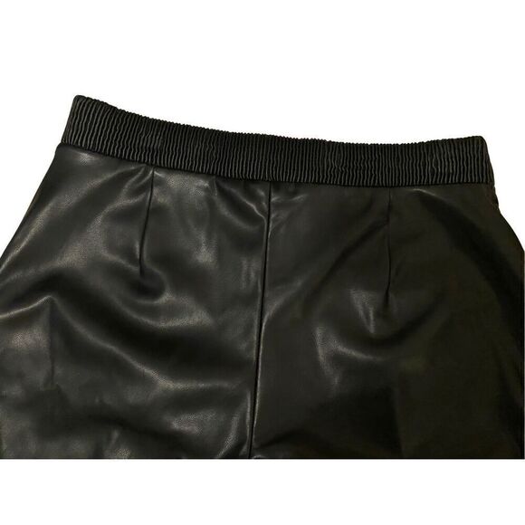Nwt DKNY Pleather High Waisted Pants Gothic Motorcycle Punk Grunge - Picture 3 of 14